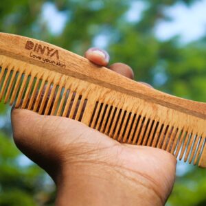 Dinya S Shape Neem Comb