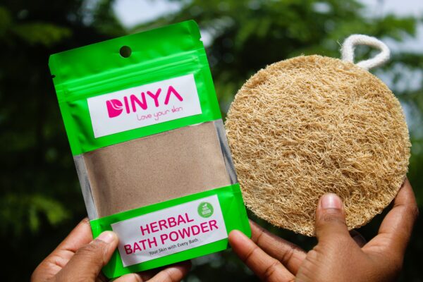 Dinya Round Loofah & Bath Powder