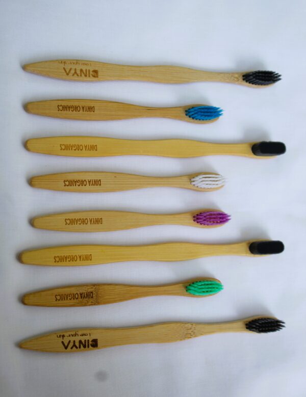 Dinya bamboo toothbrush family pack