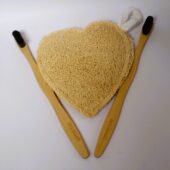 Dinya loofah and bamboo toothbrush