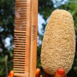 Dinya Organic Loofah and Dual Neem Comb Set