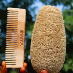Dinya pocket neem comb and loofah
